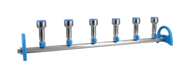 MultiVac 600 MS 6 place S/S manifold with no 8 stopper funnel adaptor