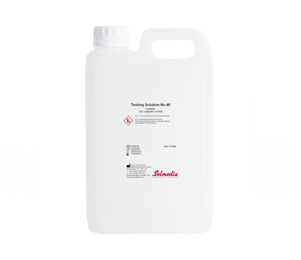 Testing Solution No.45 Zinc Sulphate 0.005M
