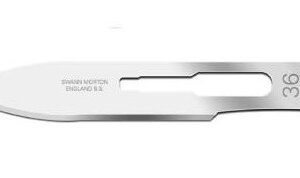 Disposable Scalpel No.36, SS blade with plastic handle, sterile
