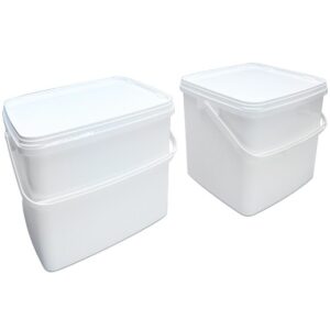 Maxcap 5L Square Container with handle and white lid