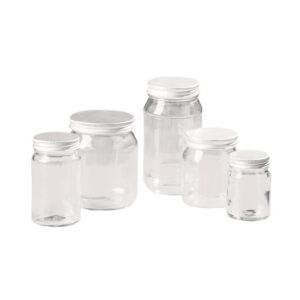 Tall Glass Jars with Cap 120ml 38mm Neck