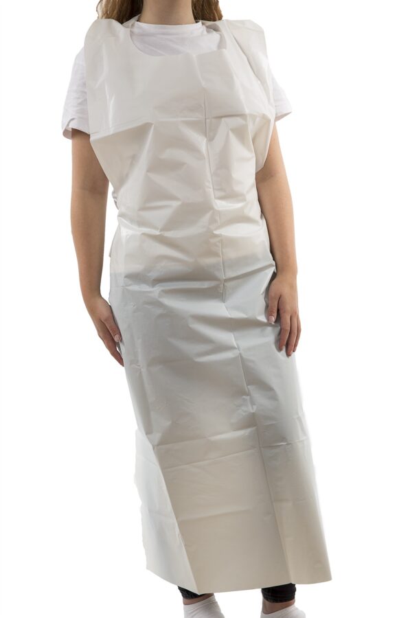 Disposable Aprons 690 x 1220mm (27 x 48) Lightweight White