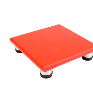 SpeciBoard Dura Cutting Board 300x300x25mm Red c/w 50mm Steel Legs