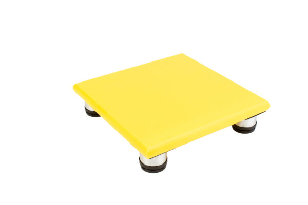 SpeciBoard Dura Cutting Board 300x300x25mm Yellow c/w 50mm Steel Legs