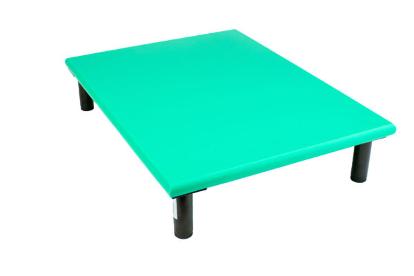 SpeciBoard Dura Cutting Board 450x300x25mm Green c/w 100mm Fixed Black Legs