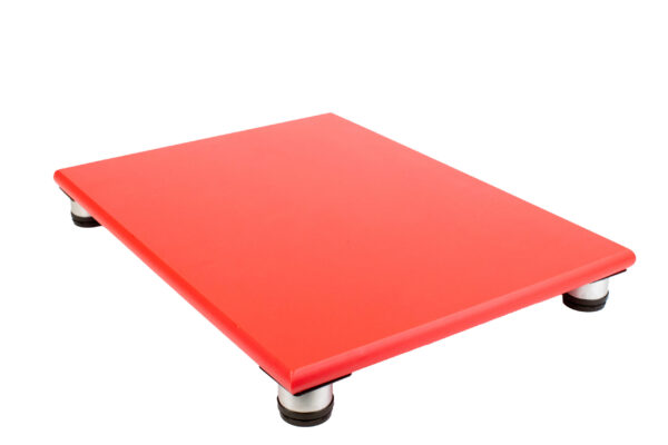 SpeciBoard Dura Cutting Board 450x300x25mm Red c/w 50mm Steel Legs