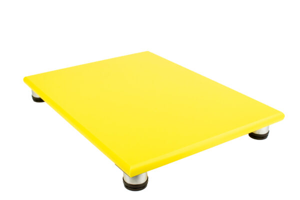 SpeciBoard Dura Cutting Board 450x300x25mm Yellow c/w 50mm Steel Legs
