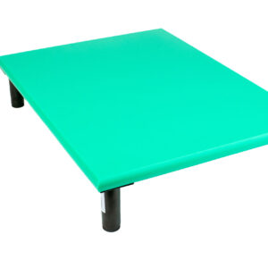 SpeciBoard Dura Cutting Board 600x450x25mm Green c/w 100mm Fixed Black Legs