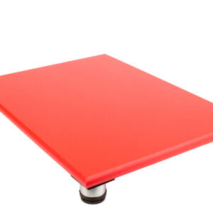 SpeciBoard Dura Cutting Board 600x450x25mm Red c/w 50mm Steel Legs