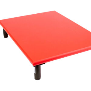SpeciBoard Dura Cutting Board 600x450x25mm Red c/w 100mm Fixed Black Legs