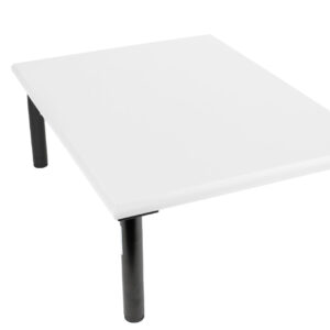 SpeciBoard Dura Cutting Board 600x450x25mm White c/w 200mm Fixed Black Legs