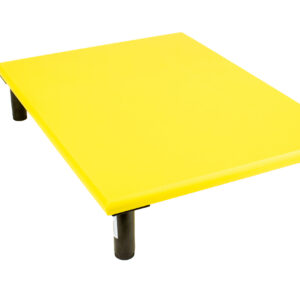 SpeciBoard Dura Cutting Board 600x450x25mm Yellow c/w 100mm Fixed Black Legs